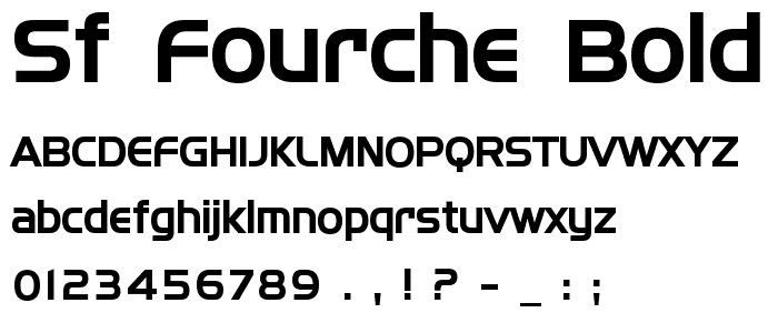 SF Fourche Bold font